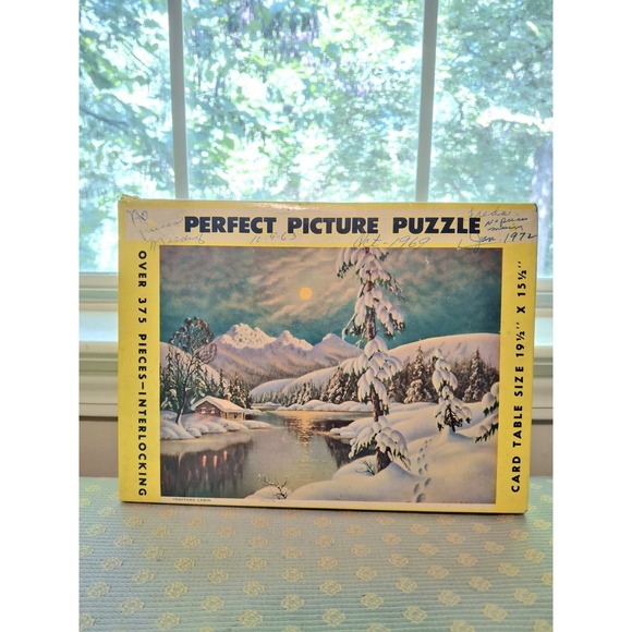 Picture Perfect Other - Vintage Perfect Picture Puzzle titled "Trappers Cabin" by Frederick Ogden